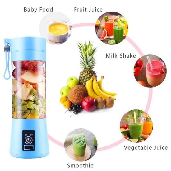 Mini Blender Portabil pe Baterie Reincarcabila, Conectare USB, Capacitate 380ml pentru Calatorii sau Locul de Munca Mini Blender Portabil pe Baterie Reincarcabila, Conectare USB, Capacitate 380ml pentru Calatorii sau Locul de Munca