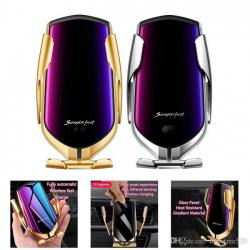 INCARCATOR WIRELESS QI FAST CHARGE SI SUPORT AUTO R1, PRINDERE VENTUZA, SENZOR IR, GOLD INCARCATOR WIRELESS QI FAST CHARGE SI SUPORT AUTO R1, PRINDERE VENTUZA, SENZOR IR, GOLD