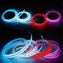Fir cu neon pentru lumina ambientala - rosu, albastru sau galben Fir cu neon pentru lumina ambientala - rosu, albastru sau galben