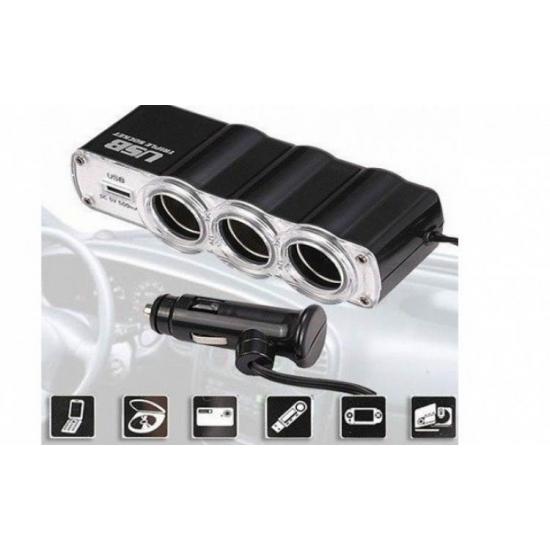 Pachet Aspirator masina + Car Kit Wireless Bluetooth +Tripla auto