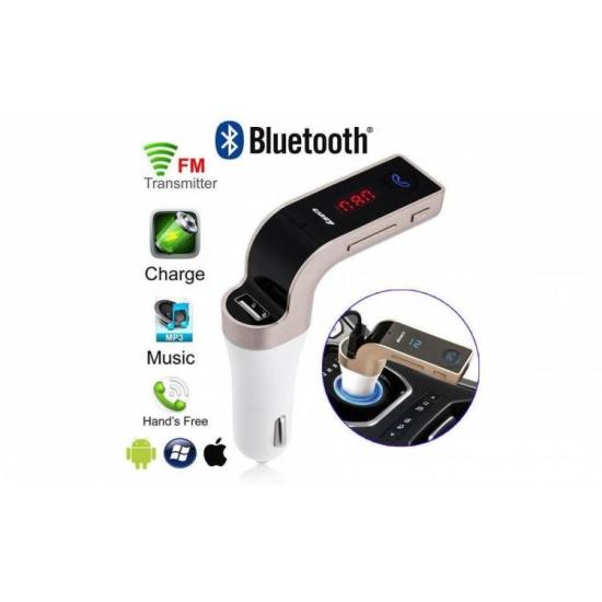 Pachet Modulator FM Hands Free Bluetooth 4 in 1+ Cadou 4 leduri jante, 12 baterii incluse