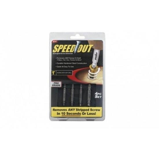 Set de 4 extractoare, "Speed Out", pentru suruburi rupte Set de 4 extractoare, "Speed Out", pentru suruburi rupte