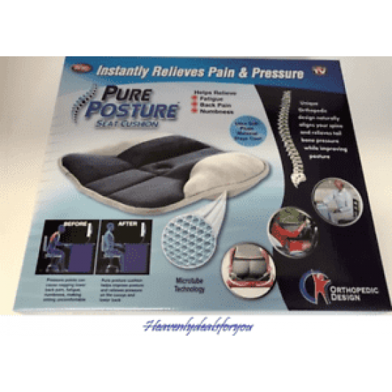 Perna din bumbac pentru scaun Pure Posture-seat cushion Perna din bumbac pentru scaun Pure Posture-seat cushion