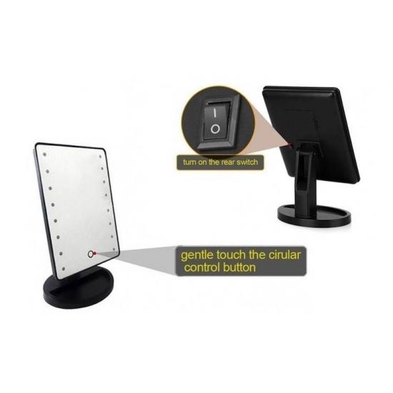 Oglinda cu LED si touch pentru machiaj Oglinda cu LED si touch pentru machiaj
