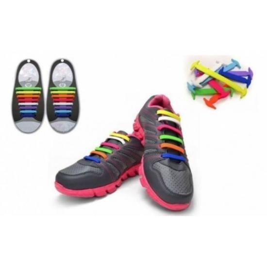 Set 16 sireturi multicolore UNISEX, elastice, din silicon