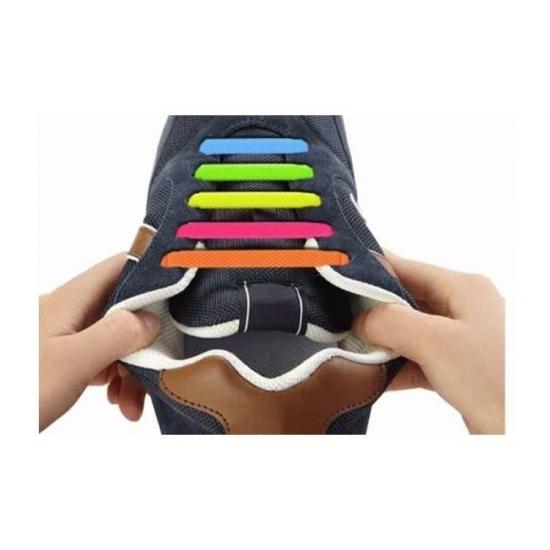 Set 16 sireturi multicolore UNISEX, elastice, din silicon