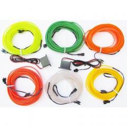 Fir neon cu aripioare culoare albastru 1 metru 12V Fir neon cu aripioare culoare albastru 1 metru 12V