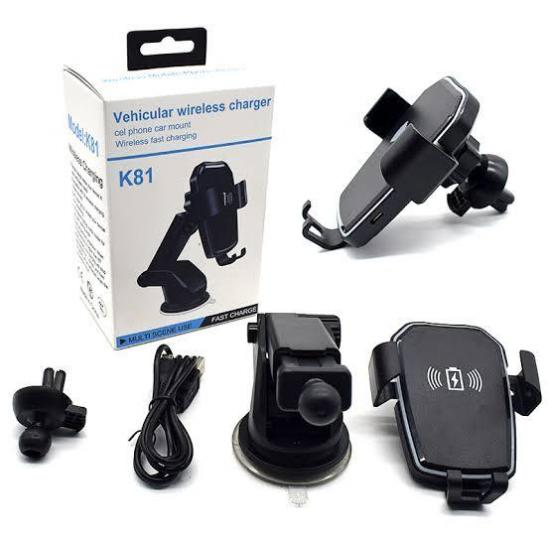 Incarcator auto Wireless  pentru smartphone cu Android / IOS