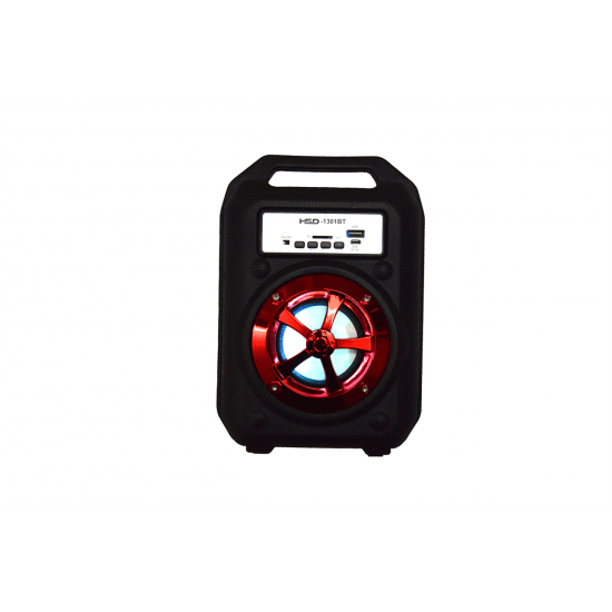 Boxa portabila Hsd BT 1302, bluetooth, radio FM, redare MP3, SD, USB, led cu schimbare culoare