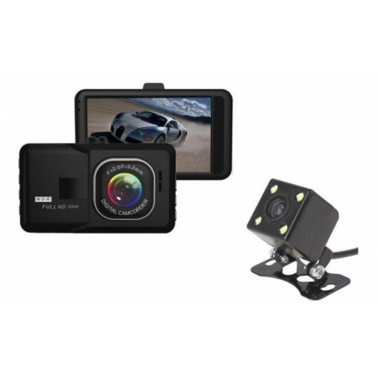 Camera video Auto dubla - captureaza imagini din fata si din spate