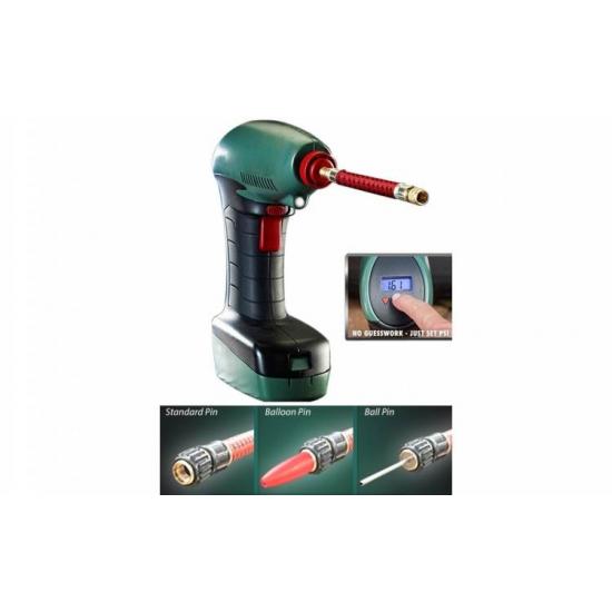 Compresor auto portabil, cu lanterna si display