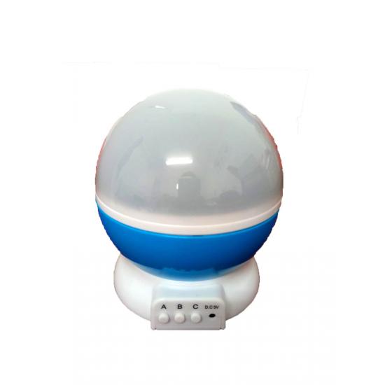 Lampa de veghe rotativa cu proiectie de stele si luna