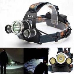 Lanterna frontala cu acumulator, Led si zoom Cree 5W Lanterna frontala cu acumulator, Led si zoom Cree 5W