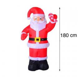 Mos Craciun gonflabil cu lumini,180 cm Mos Craciun gonflabil cu lumini,180 cm