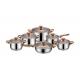 Set oale din inox, 9 straturi, inductie, Elvetia, 12 piese