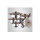 Set oale din inox, 9 straturi, inductie, Elvetia, 12 piese