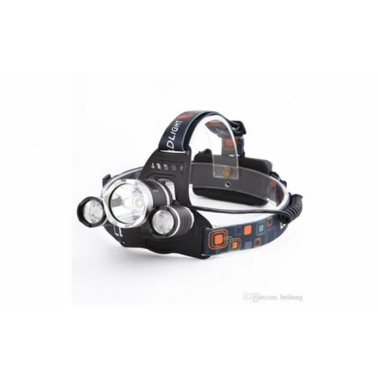 Lanterna frontala cu acumulator, Led si zoom Cree 5W