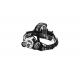 Lanterna frontala cu acumulator, Led si zoom Cree 5W
