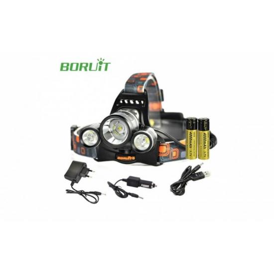 Lanterna frontala cu acumulator, Led si zoom Cree 5W