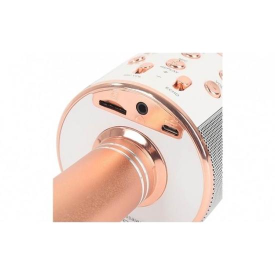 Microfon karaoke fara fir, compatibil cu iOS si Android, tablete iPad si PC, Bluetooth