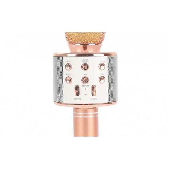 Microfon karaoke fara fir, compatibil cu iOS si Android, tablete iPad si PC, Bluetooth