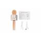 Microfon karaoke fara fir, compatibil cu iOS si Android, tablete iPad si PC, Bluetooth